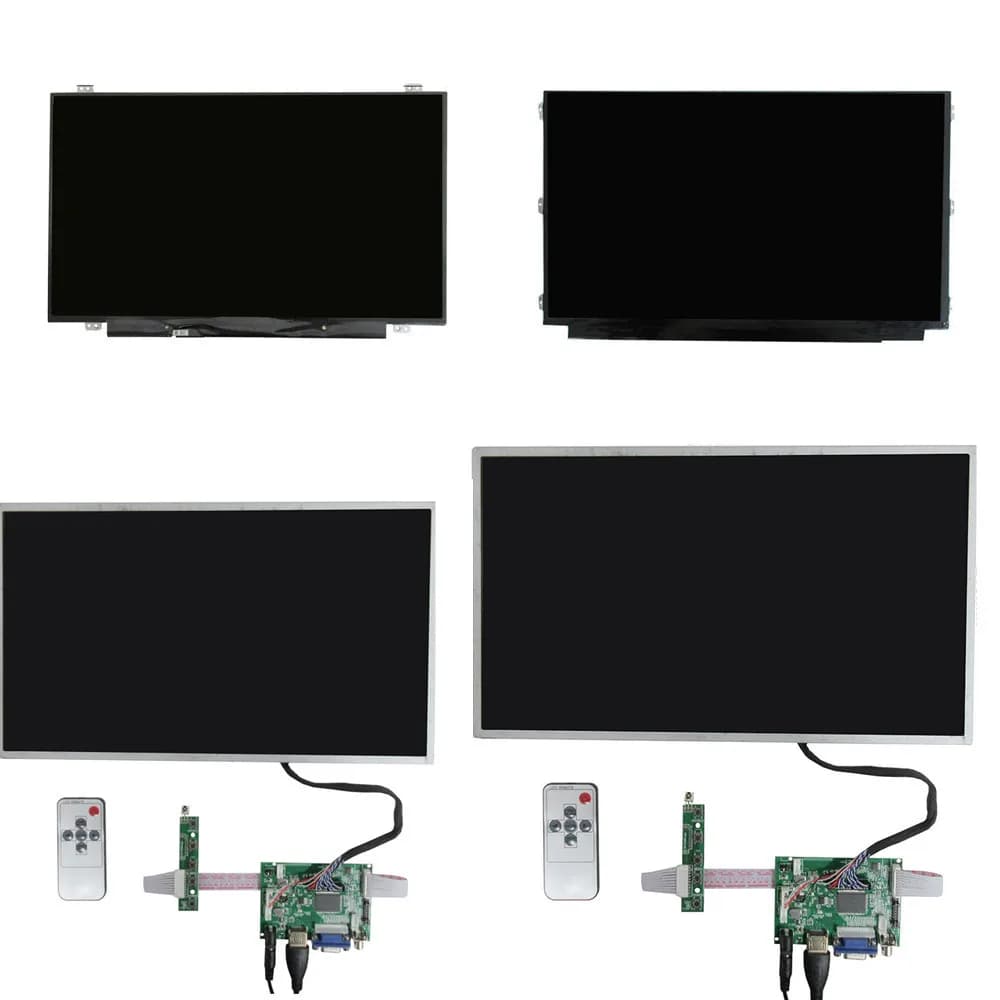 133/14/15.6 inch LCD Screen Portable AV/VGA/HDMI Monitor Driver Card Controller for Raspberry Pi 4/5, Windows PC Display