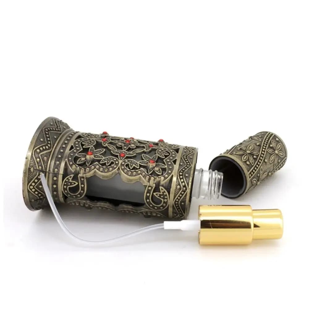 Contenitore Cosmetico in Stile Arabo, Flaconi Contagocce in Vetro, Bottiglia Spray, Flacone per Oli Essenziali, Bottiglie Ricaricabili