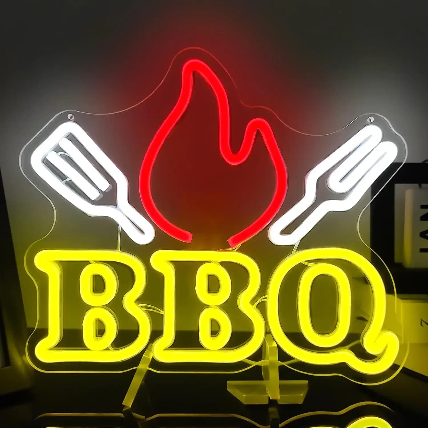 Insegne al Neon per Barbecue per decorazioni da parete luci al Neon per Barbecue, insegna a Led per Barbecue insegne luminose al Neon per BBQ Shop Restaurant Beer Bar Pub