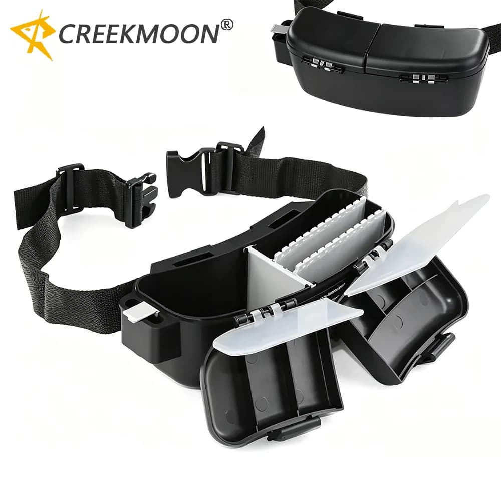 Waist Fishing Box with Adjustable Belt Lure Tools Storage Pack for Outdoor Fishing Activity Tackle Storage Case Kit Organizer