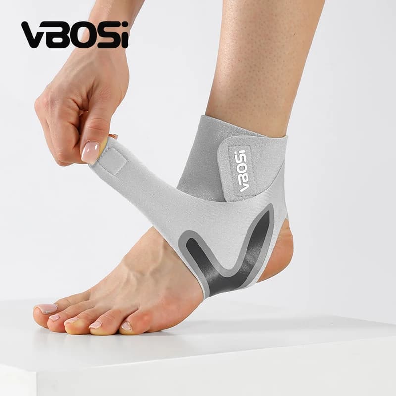 VBOSi 1 pezzo donna uomo manica di supporto per caviglia regolabile traspirante in neoprene per basket ciclismo corsa