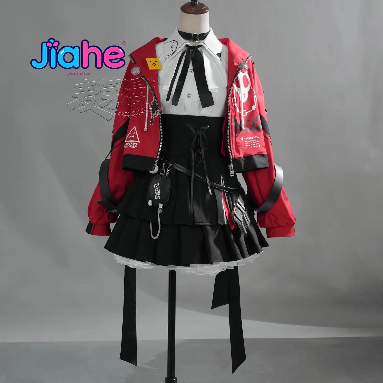 Costume Cosplay Lacrimosa Neverness to Everness NTE, Uniforme JK per Halloween e Carnevale, Cappotto, Gonna, Camicia, Calzini, Nuovo Completo per Donne