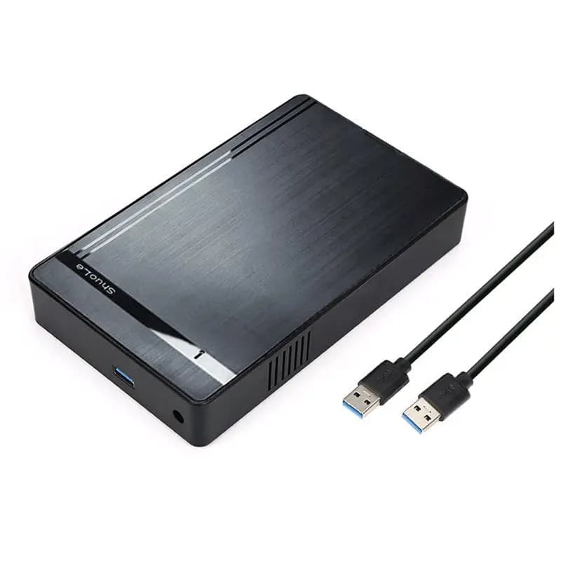 Shuole High Speed USB 3.0 To SATA External Hard Drive Enclosure 3.5 Inch HDD Case Adapter For 2.5/3.5In SSD Disk