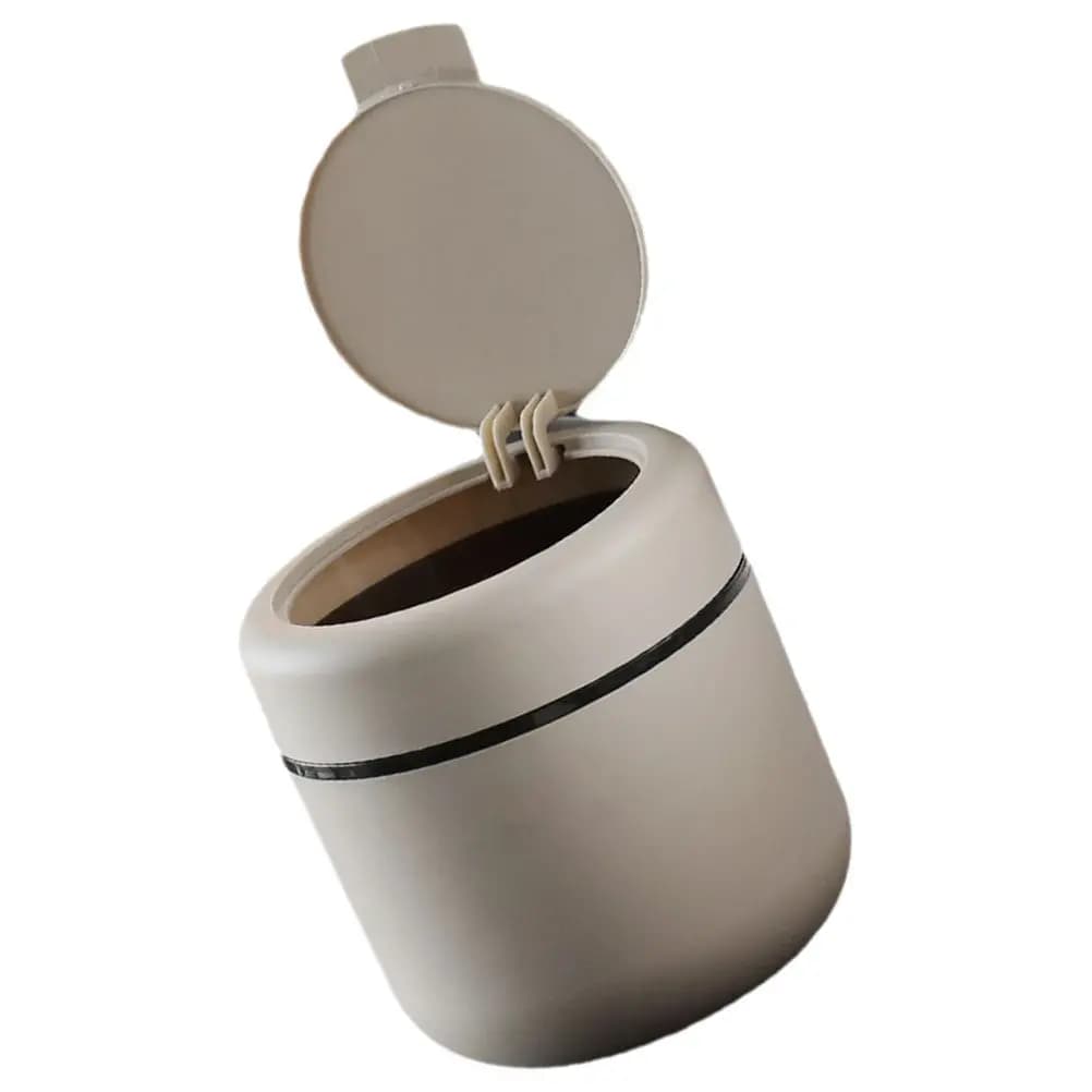 Mini Cestino con Coperchio in Plastica, Contenitore per Rifiuti da Scrivania, Piccolo Cestino per Ufficio, Cucina, Camera da Letto, Soggiorno