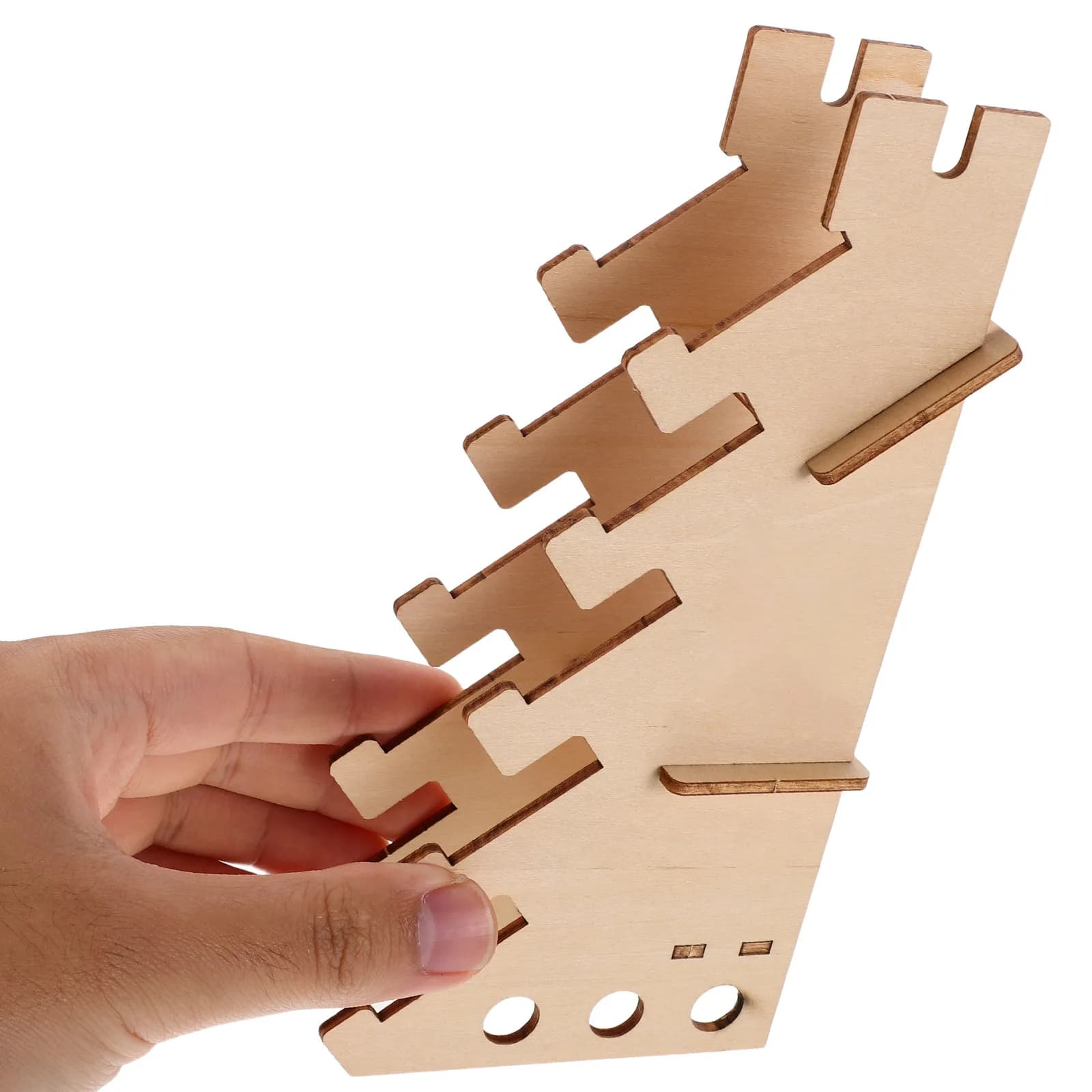 Finger Skateboard Display Rack 5 Layers Wood Board Holder Floor Stand Mini Skateboard Organizer Shelf Longboard Storage Hanger