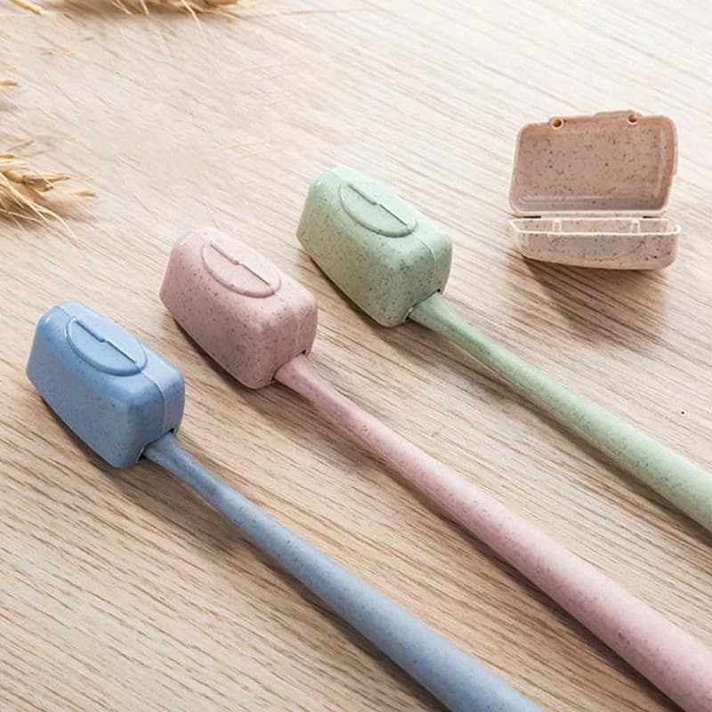 Set di 4 Copri Spazzolino da Denti Mini Portatili, Coperchi per Spazzolini da Viaggio, Accessori Organizzatori per Bagno e Casa