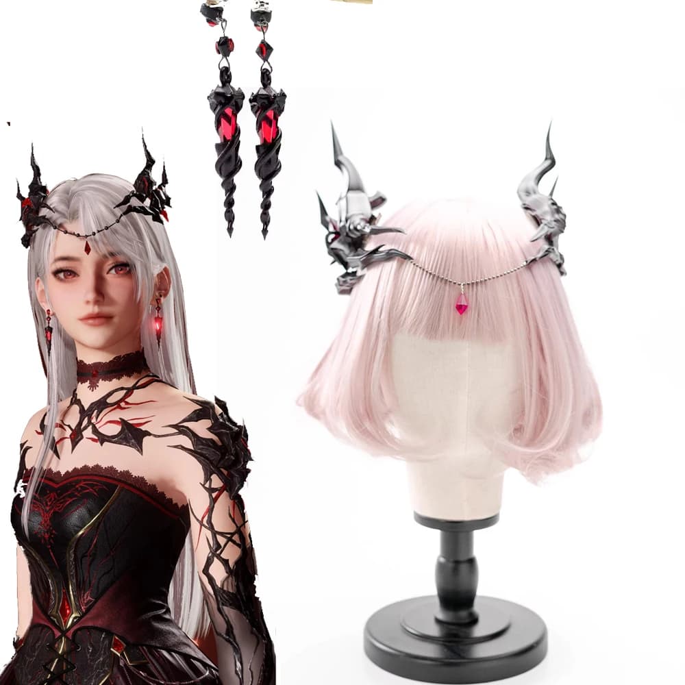 Game Love and Deepspace Heroine Cosplay Dragon Horn Earrings Sylus Where Drake shadows Fall Cosplay Accessories