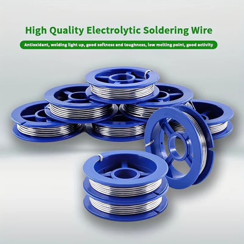 Mini filo di saldatura elettronico ad alta purezza da 0,8 mm, 10 g, con nucleo in resina, flusso 2-3%, filo di saldatura speciale multiuso
