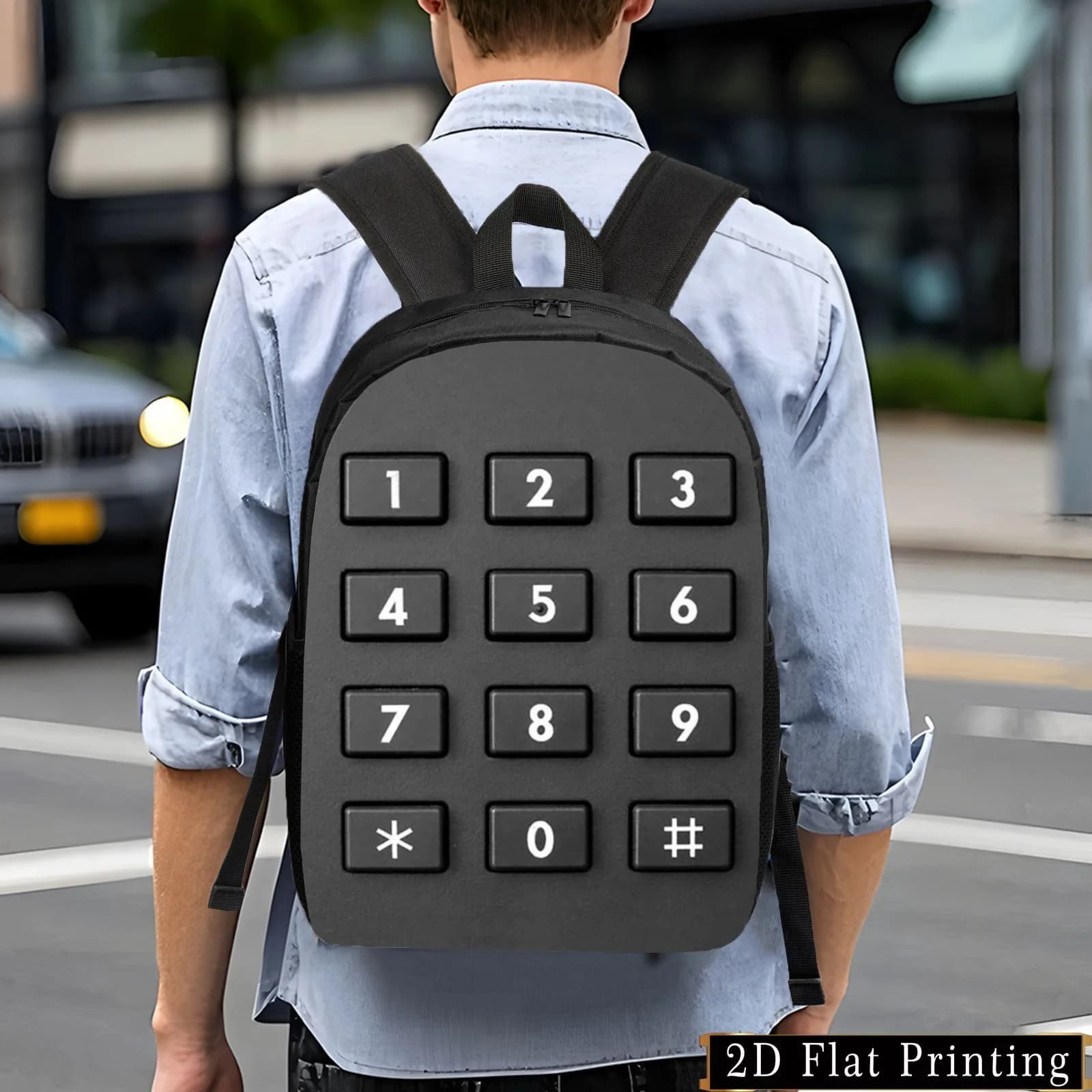Casual and elegant backpack, simple and personalized backpack. Creative design backpack for young, light and capacious