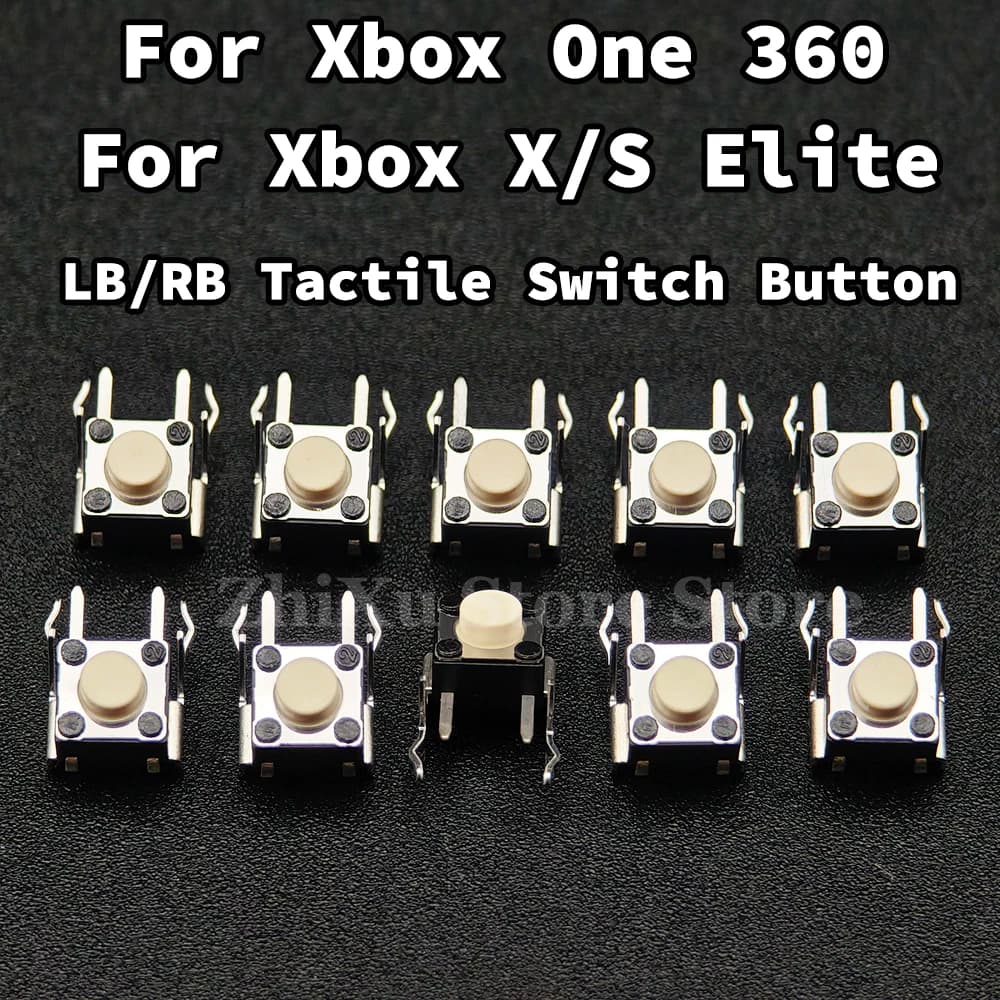 LB/RB Tactile Switch Button Replacement Part for Xbox One/Xbox Series X/Xbox Series S/Xbox 360/Xbox Elite Controller