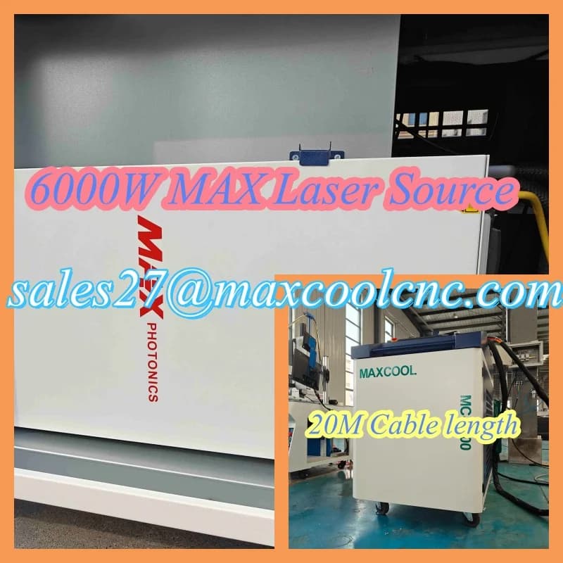 MAXCOOL Industrial Fiber Laser Cleaner 6000W for Metal Rust Paint Coating Oil Stain Cleaning Composite Material Cleaning