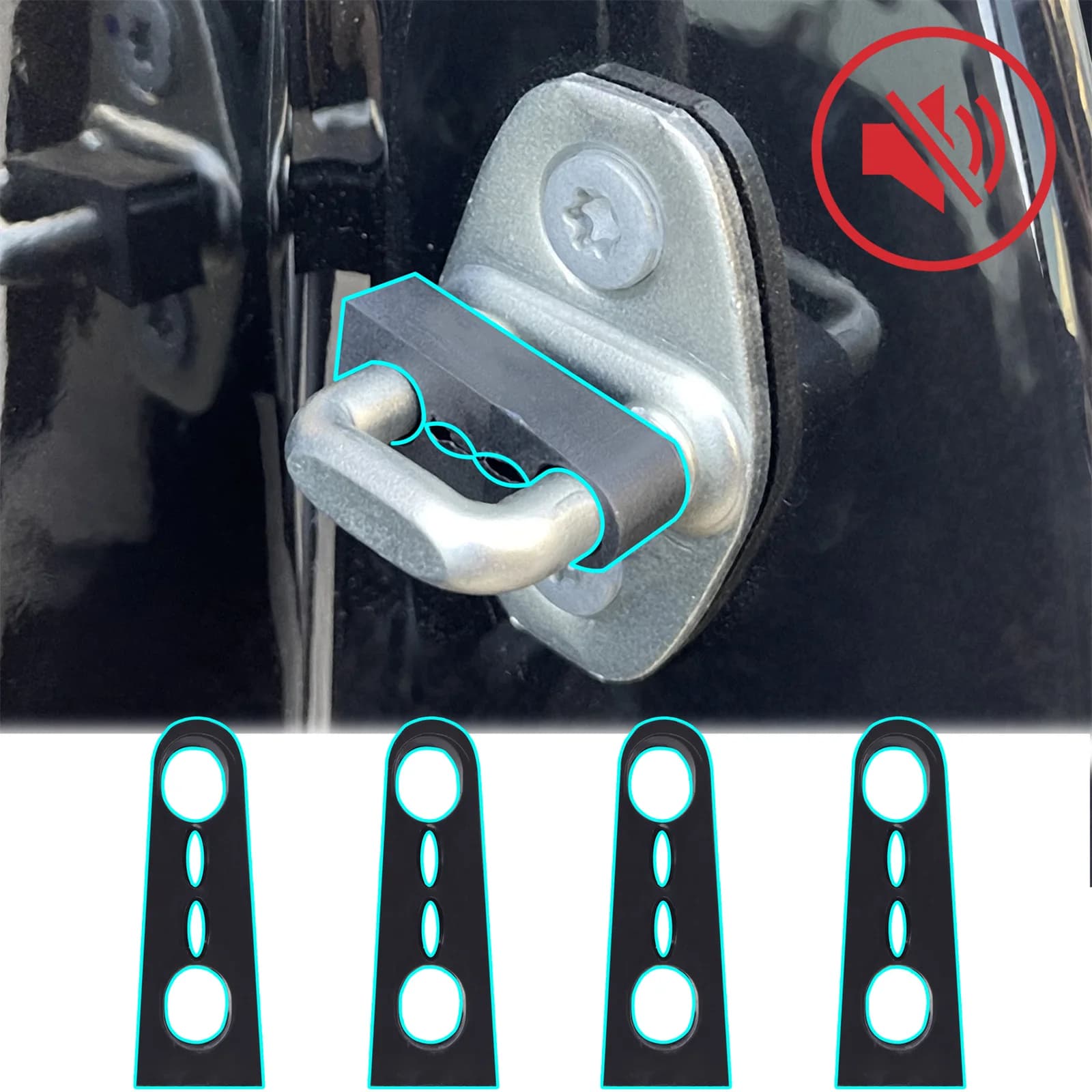 Auto Suono Ammortizzatore Serratura Della Porta Buffer di Guarnizione Per Benz Smart Fortwo Forfour Per Renault Logan 2/Sandero 2 Per Lada Vesta SW Cross