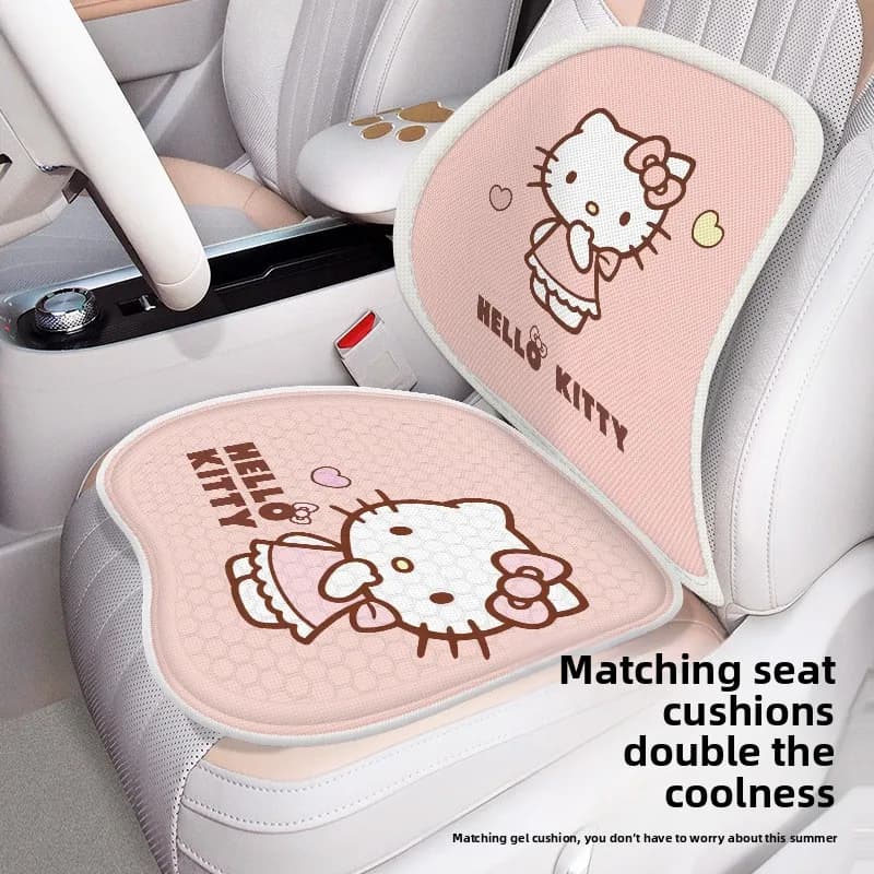 Cuscino di Supporto Lombare per Auto Kuromi, Cuscino per Schiena e Vita, Supporto per Sedile Conducente, Cuscino per Sedile Auto da Viaggio