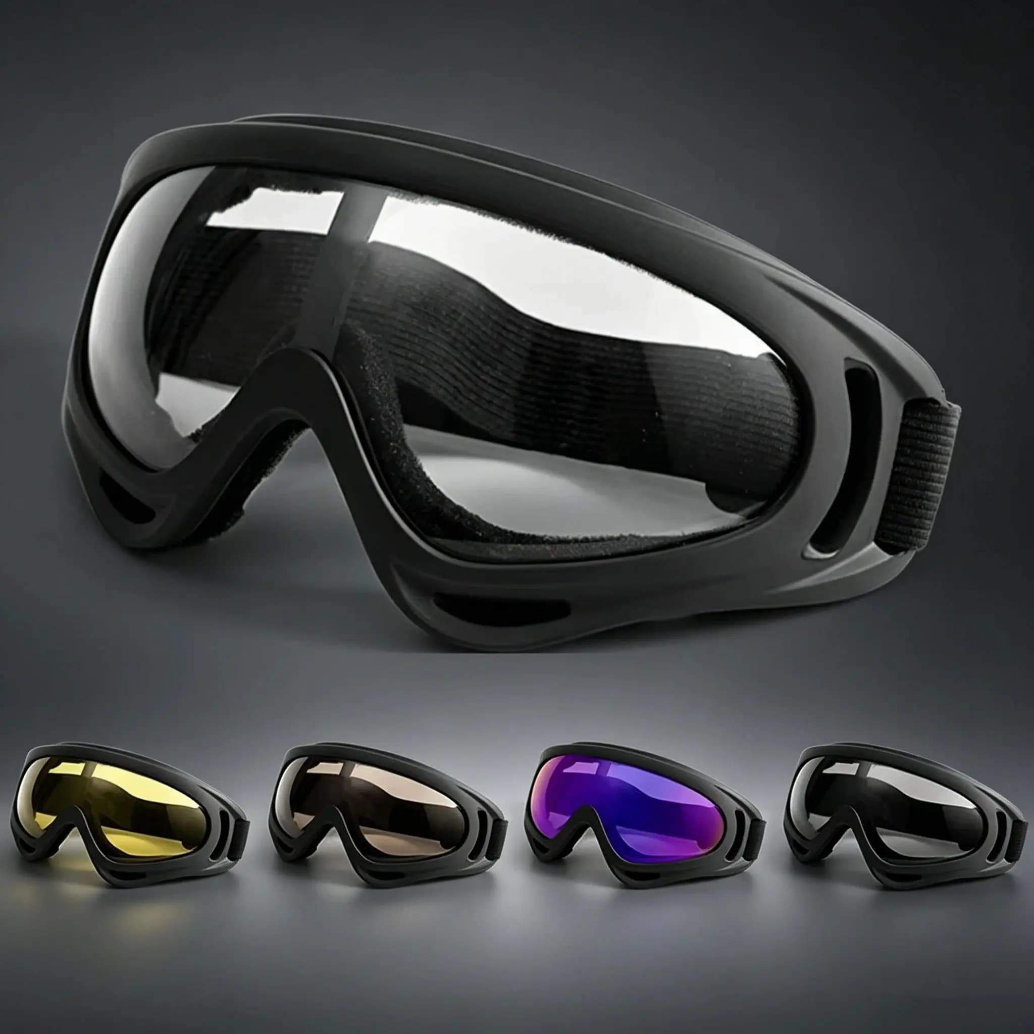 1pc Cycling Goggles NEW Motocross Masque Sunglasses Men Women Sports Ski Glasses Windproof Moto Cross Helmet UV Protective