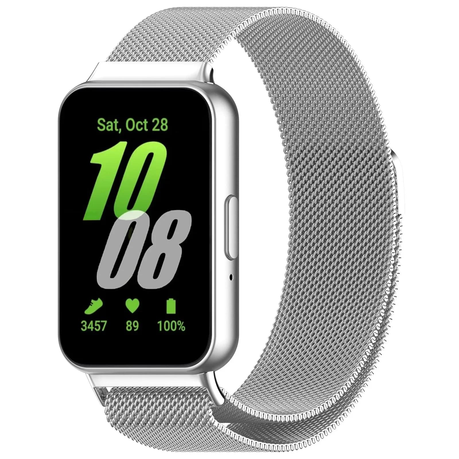Cinturino per Samsung Galaxy Fit 3 Accessori Cintura in metallo in acciaio inossidabile Bracciale ad anello milanese Correa Fascia magnetica Galaxy Fit3
