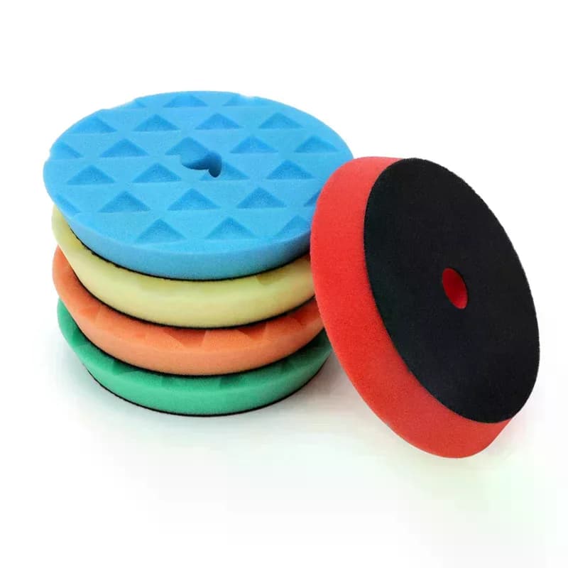 5 pz 6 pollici spugna lucidatrice per auto tamponi per ceratura kit di lucidatura per auto barca lucidatura ruota tampone lucidatura rimuove graffi