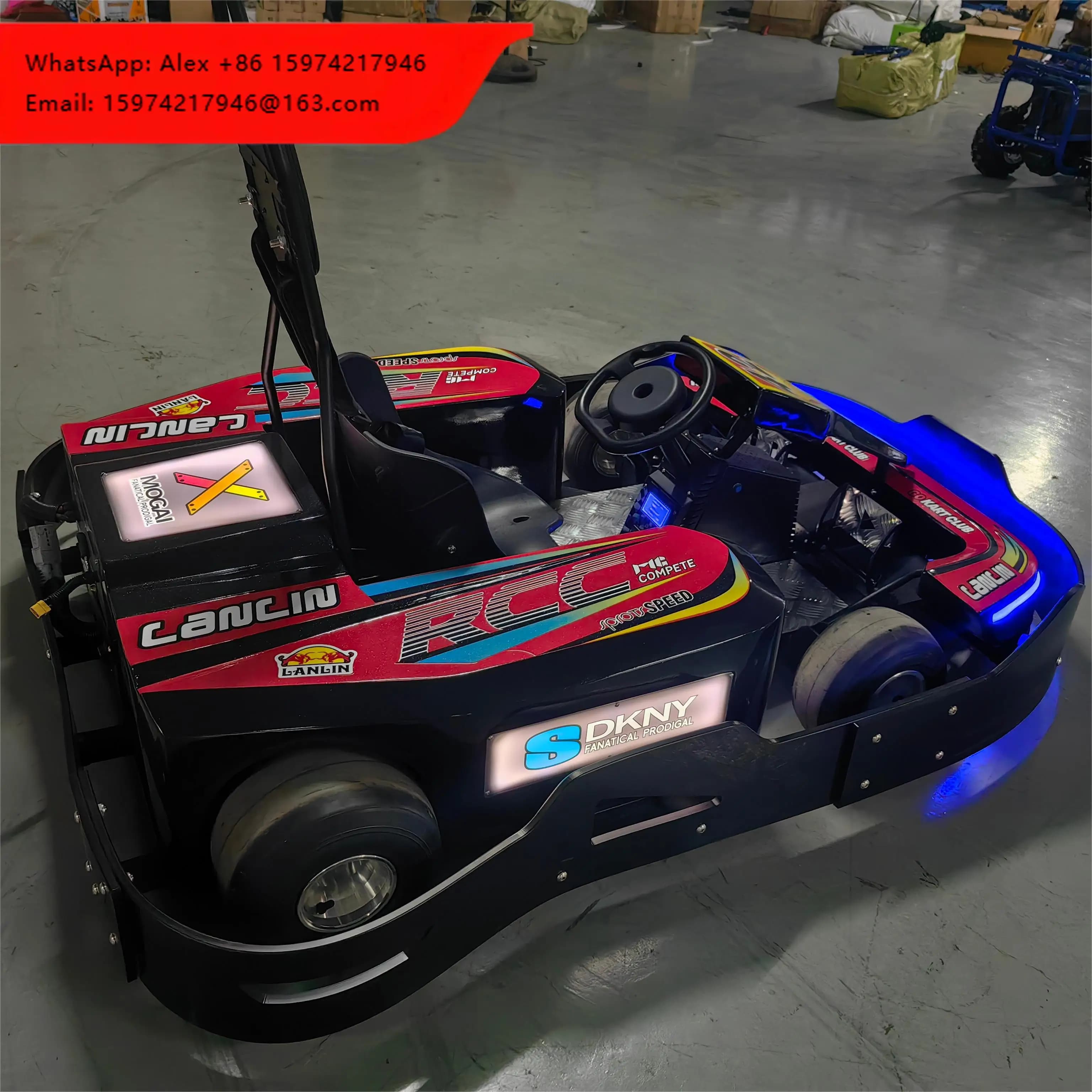 Fun Playground Games Super Cool High Speed Lithium Battery Chain Drive Karting Cars Adults Single Rider Electric Go Kart