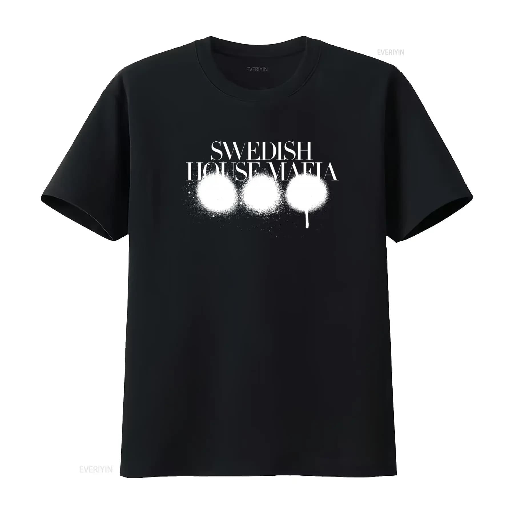 Premium T-shirt with Swedish House Mafia logo for men and women, elegant, comfortable, vintage, breathable, for everyday use
