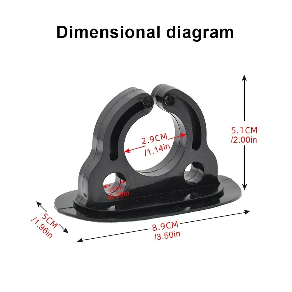 4/2 pezzi clip per pagaia per kayak supporto per pagaia per barca gonfiabile in plastica supporto per riporre pagaia per accessori per barca a remi per canoa kayak