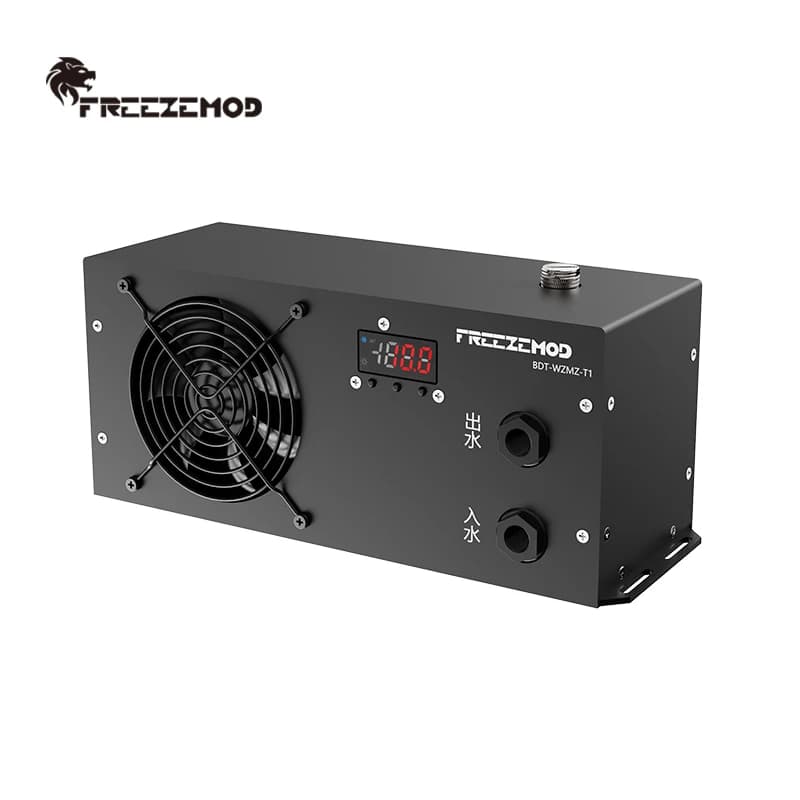 FREEZEMOD BDT-WZMZ Tappetino di raffreddamento a semiconduttore Sistema di raffreddamento ad acqua esterno per laptop con ventola Supporto di raffreddamento per PC per notebook da gioco