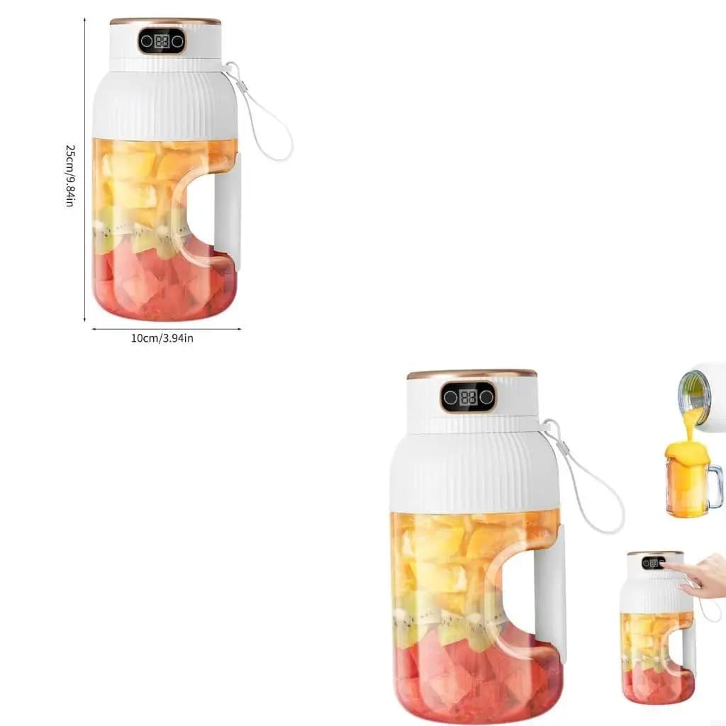 J1HF Convenient Juices Cup Blenders Cup Juices Maker Suitable for Juices Enthusiasts