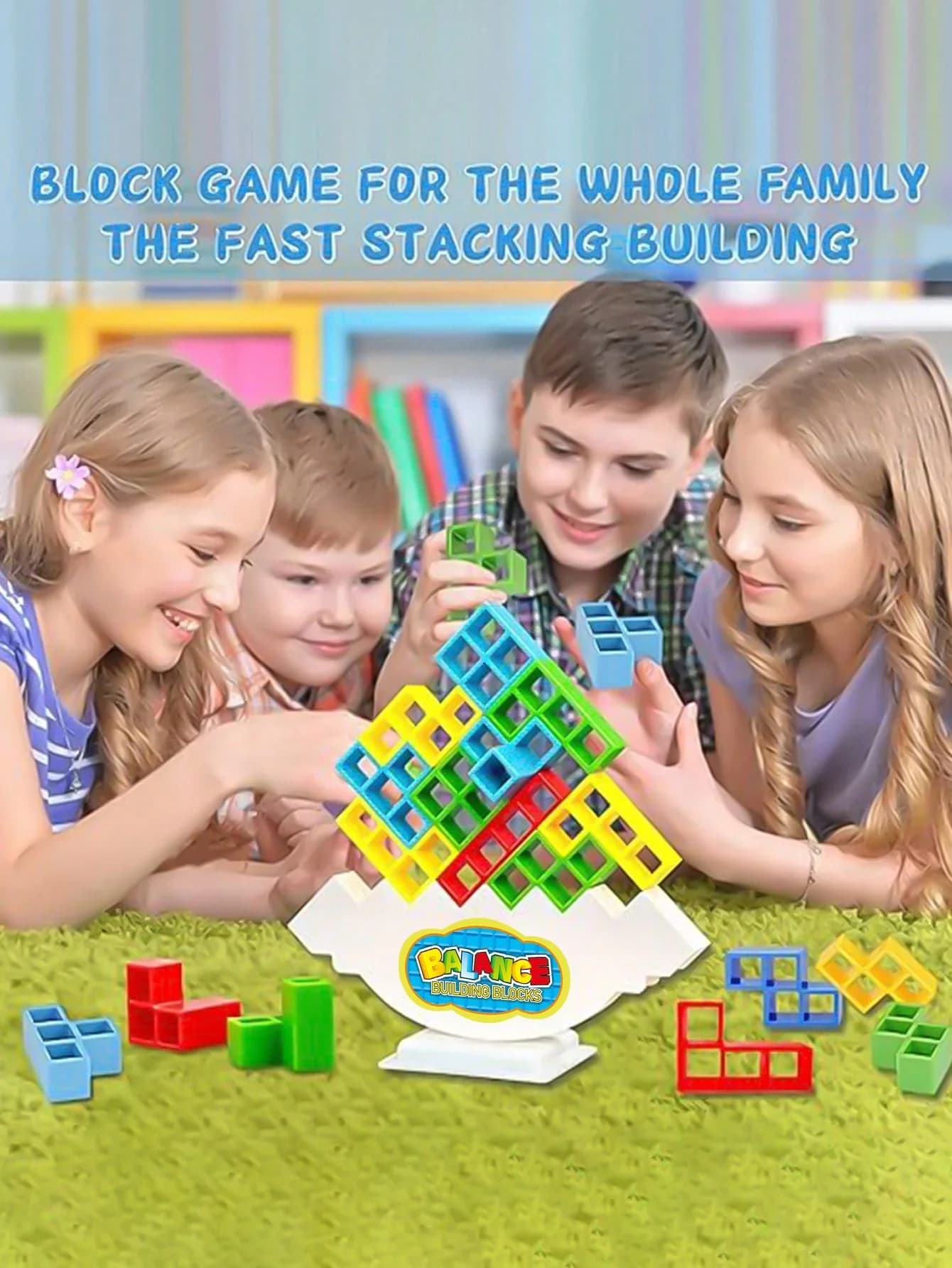 Balance Stacking Board Games Kids Adults Tower Block Toys for Family Parties Travel Games Boys Girls Puzzle Buliding Blocks Toy