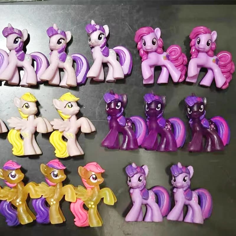 Genuino My Little Pony Rare Mini Edition Trasparente Cutie Mark Lyra Heartstrings Twilight Sparkle Luce notturna Giocattoli da collezione