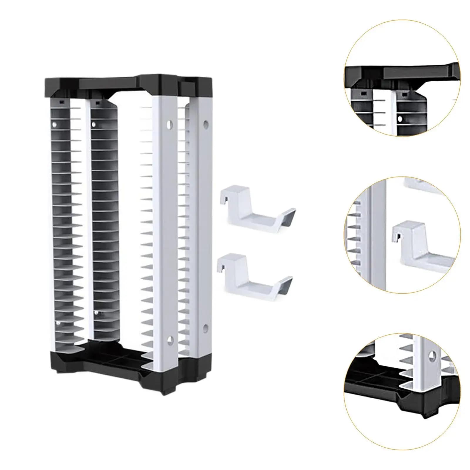 Per Switch/ps4 Portaoggetti per dischi Gancio per auricolari Supporto per PS5 Portaoggetti per dischi da gioco Accessori per piatti di stoccaggio a strati