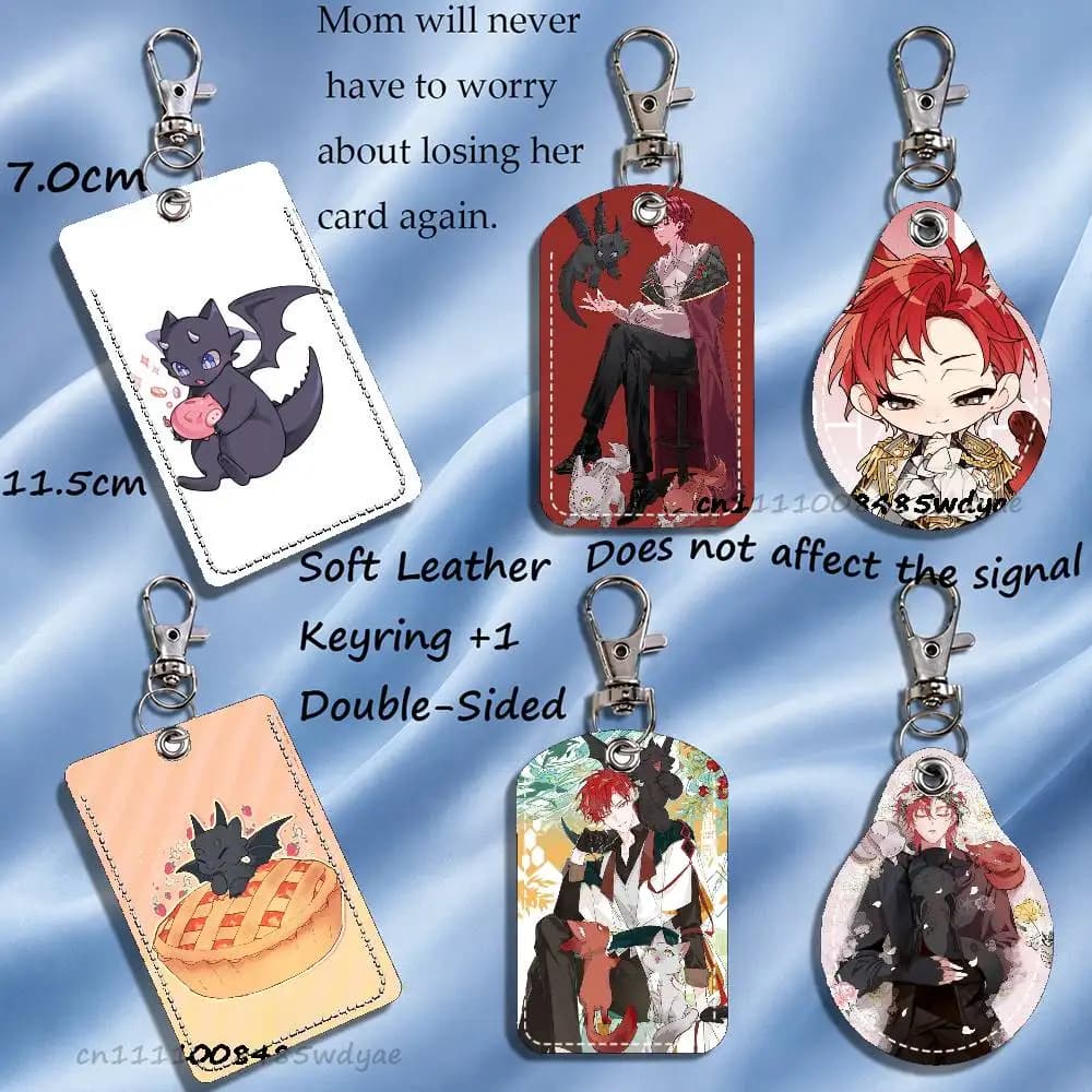 Cale Henituse TCF Raon Miru Card Keychain Fashion Pendant Bag ID Door Card Case Bus Card Cute Adult