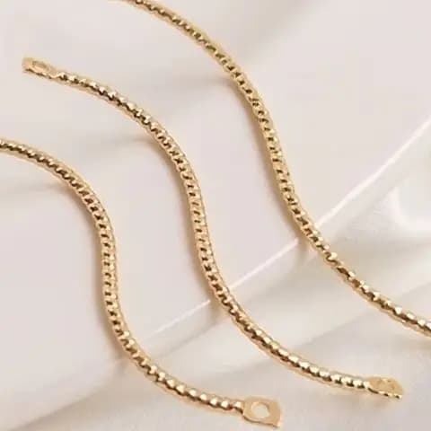 14K Gold Plated Double Hanging S-Shaped Twisted Rod Yarn Wavy Thread for DIY Earrings Accessories 1 Piece