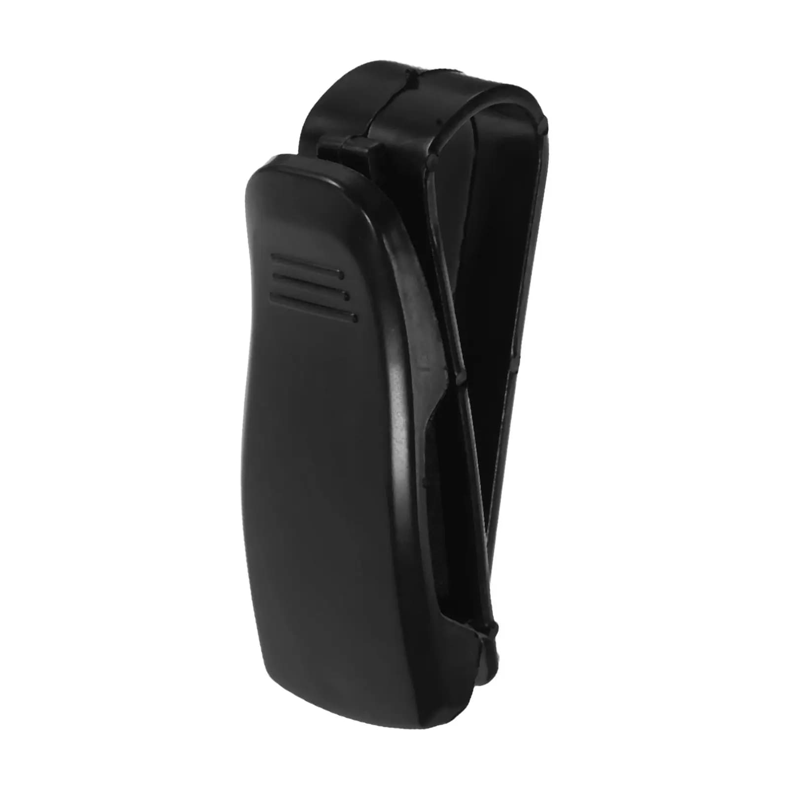 Supporto per Occhiali da Sole Nero in Plastica, Clip Sicura per Visiera Auto, Organizzatore per Occhiali, Carte e Biglietti, Portaocchiali Auto