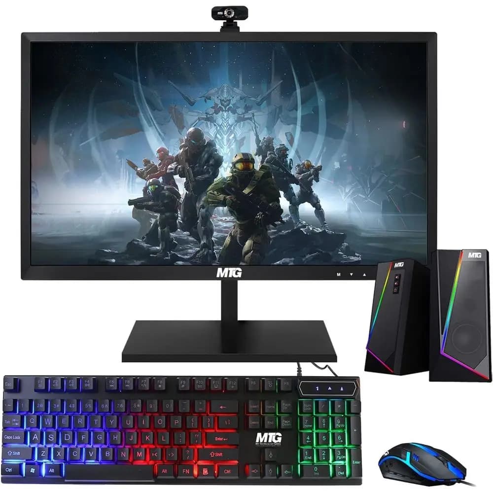 All-in-One PC, fourth-generation Intel Core i5, 8GB RAM, 480GB SSD, 27-inch LED display, RGB keyboard and mouse, RGB speakers, webcam, USB Wi-Fi