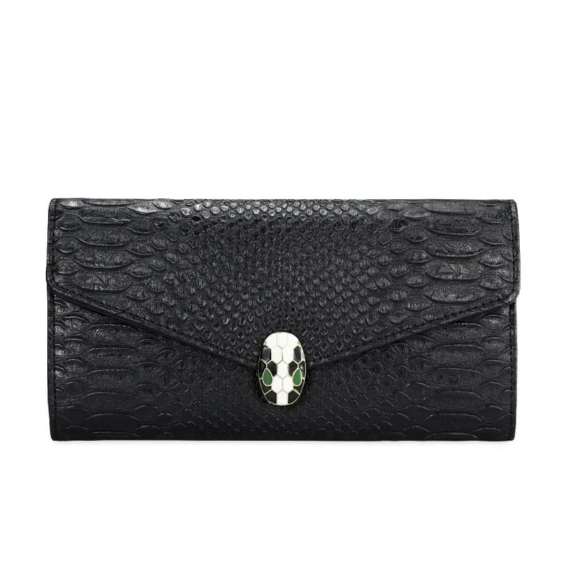 Women Snake Embossed Clutch Bag Elegant Jewelry Inspired Lock Luxury Chain Shoulder Bag 2026 Trend Envelope Party Evening Purse