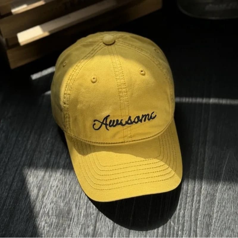 Japanese original niche trendy brand deep top baseball cap for men, sun protection breathable duckbill cap for women, small face