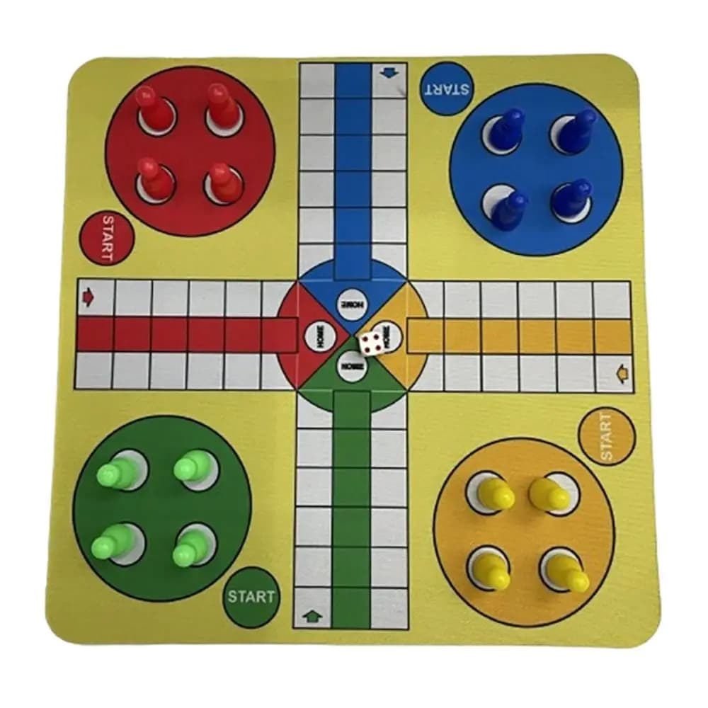 Family With Mouse Pad Flying Chess Interactive Folding Roll Up Ludo Chess Set Learning 24cm Chessboard Adults