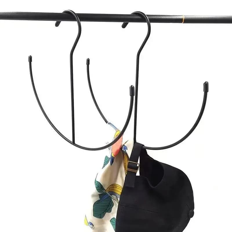 Organizzatore appendibile per cappelli (1 pezzo) - Espositore per cappellini da baseball, sciarpe, asciugamani e cravatte - Portaoggetti salvaspazio per armadio e camera da letto