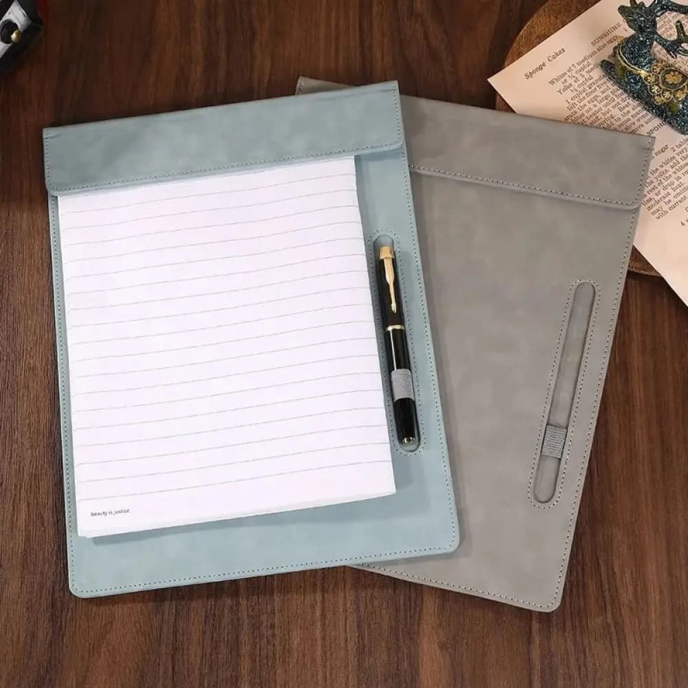 Cartella Menu Clip Cartella di file in pelle PU Cartella di carta magnetica a4 portatile con inserto per penna Lavagna Studenti