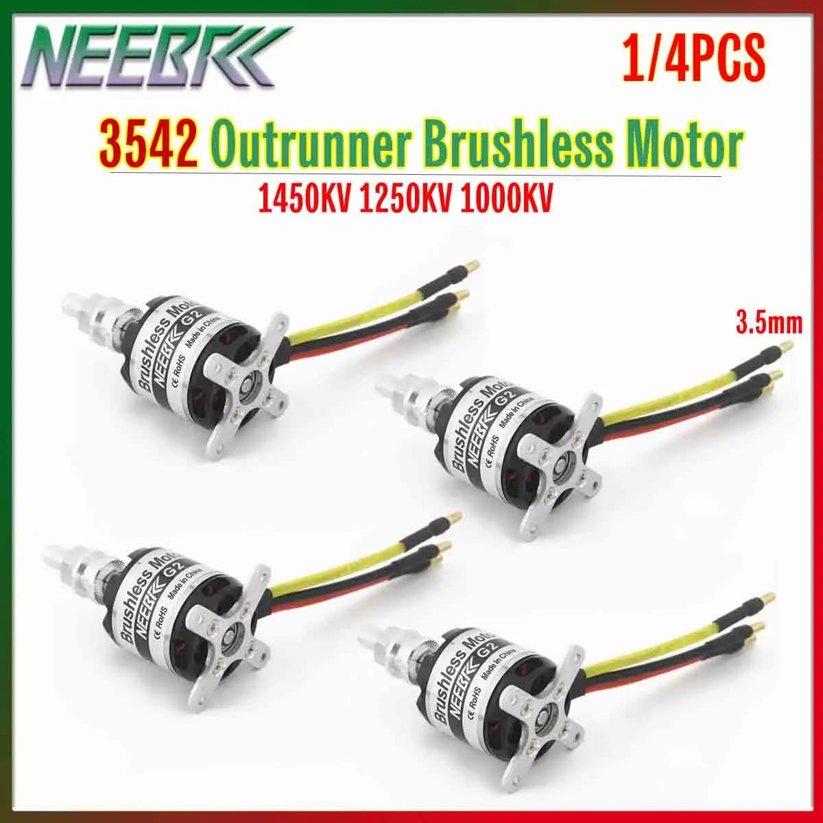 1/4 Pezzi Motore Brushless Outrunner NEEBRC 3542 1450KV 1250KV 1000KV per Droni FPV RC, Aeromobili ad Ala Fissa, Multicotteri, Ricambio per Aeroplani