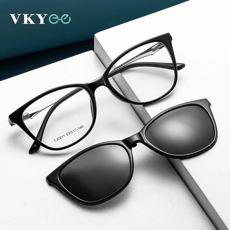 VICKY Polarized sunglasses Cat Eye for new women with magnetic clip Reading glasses with graduated lenses for customizable myopia