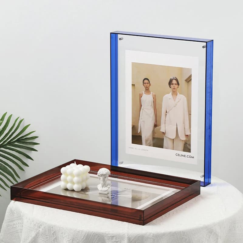 1 pzcornice for Transparent Acrylic Photo Poster DIY Painting Bedroom Decoration Wall Decoration Ins Style Table Picture Frame