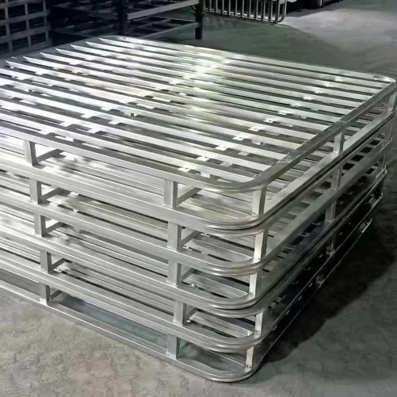 Double Side Galvanized Heavy Duty Warehouse Metal Moisture Proof Logistics Storage Rack Industrial Base Plate
