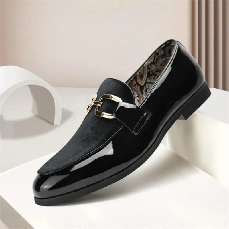 Mocassini da sposa per feste Mocassini da uomo Slip-on leggeri e comodi appartamenti da guida Scarpe casual in pelle da uomo Patchwork di moda da uomo
