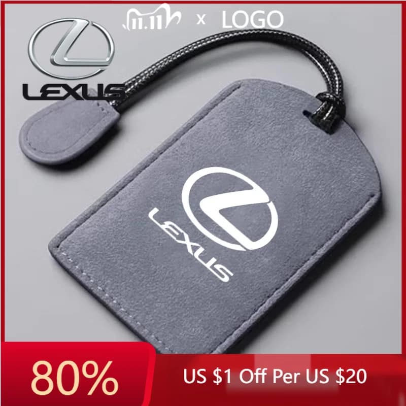 2026 Nuovi Adesivi Interni in Pelle di Pecora per Auto, Custodia Protettiva Completa per Chiave Remota Intelligente NFC per Lexus F Sport ES