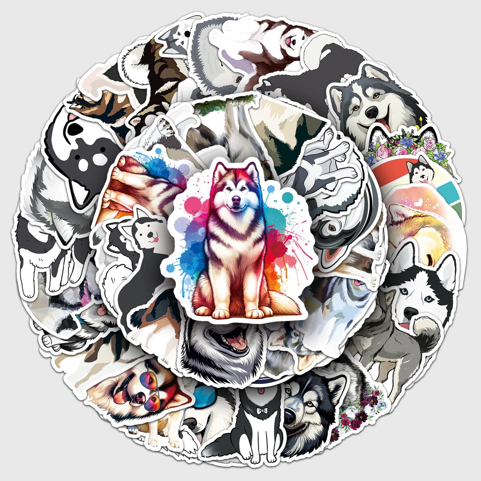 50pc Alaska Series Cartoon Cute Graffiti Stickers valigia Laptop Guitar Skateboard adesivi decorativi personalizzati