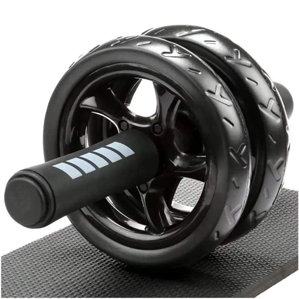 Thicken Abdominal Workout Roller Soft Sponge Grip Strong Load Bearing AB Roller Double Wheel No Noise Abdominal Exercise Wheel