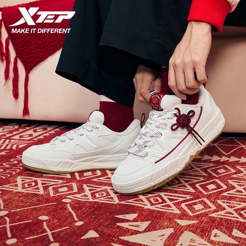Xtep Jindouyun Shoes For Men Cushioning Rebound Stability Sneakers Cozy Fuzz Street Style Lace Up Outdoor Shoes 874119310014
