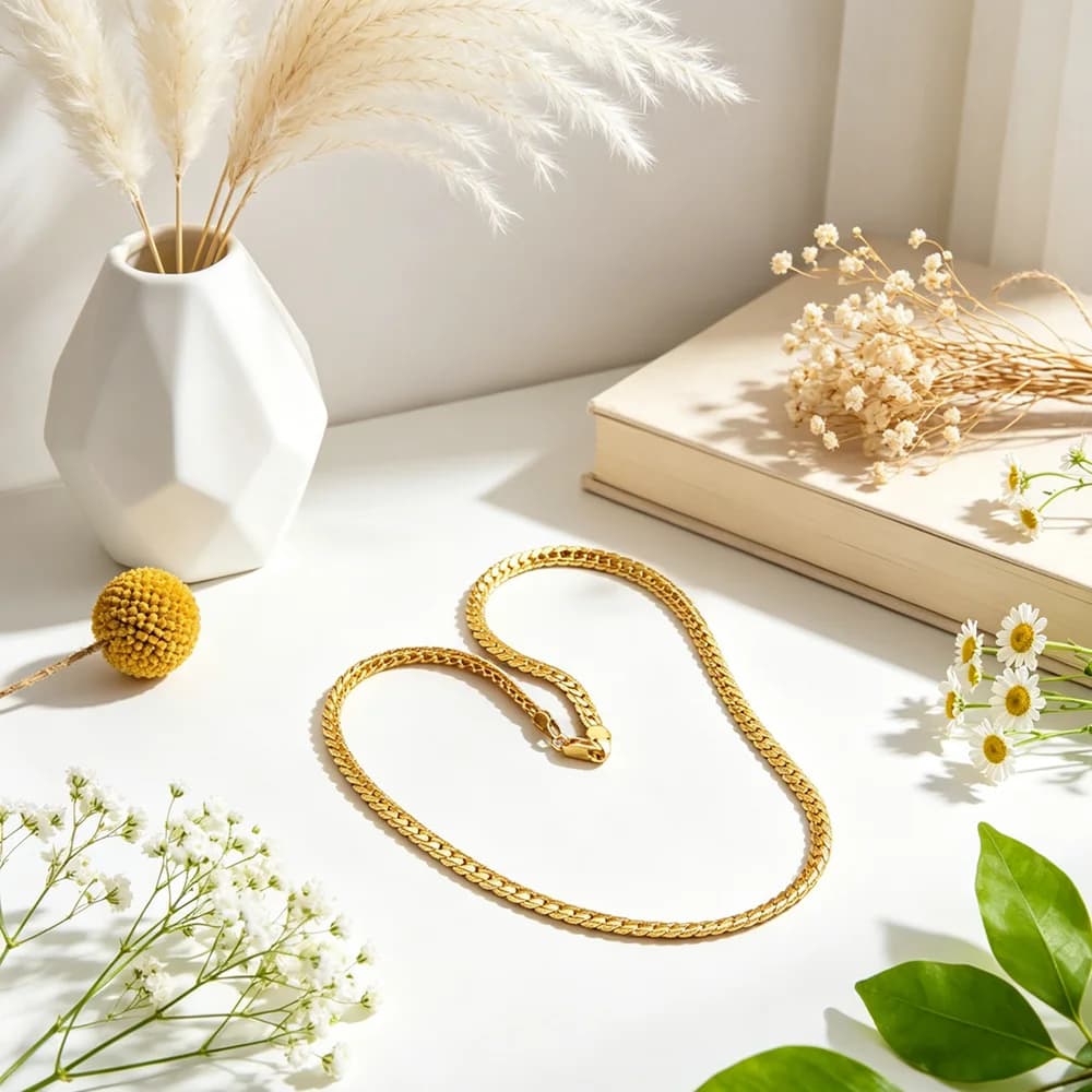 Collana Vintage con Catena Cubana in Oro per Uomo, Gioielli Hip Hop, Streetwear, Idee Regalo per Fidanzato, Argento Sterling 925, Vendita all'Ingrosso