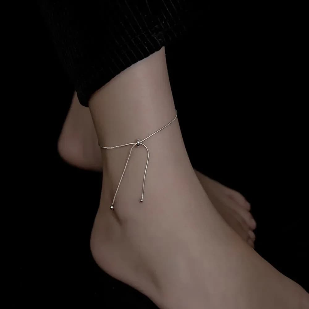 2026 Trendy Simple Adjustable Chain Anklet Bracelet For Women Fashion Vintage Thin Chain Anklet Female Foot Beach Jewelry Gifts