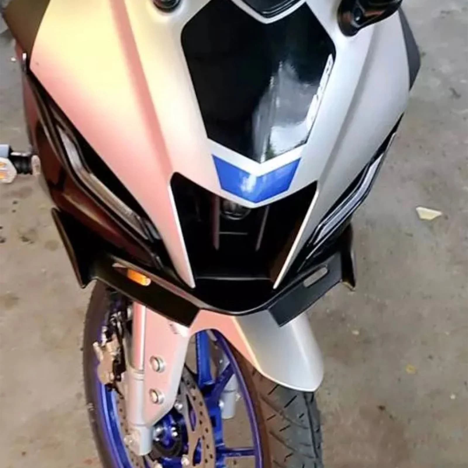 Moto Winglet Carenatura Anteriore Ala Guard Copertura Per YAMAHA YZF R15 V4 R15M 2021 2022 2023 Decorazione Winglets Accessori