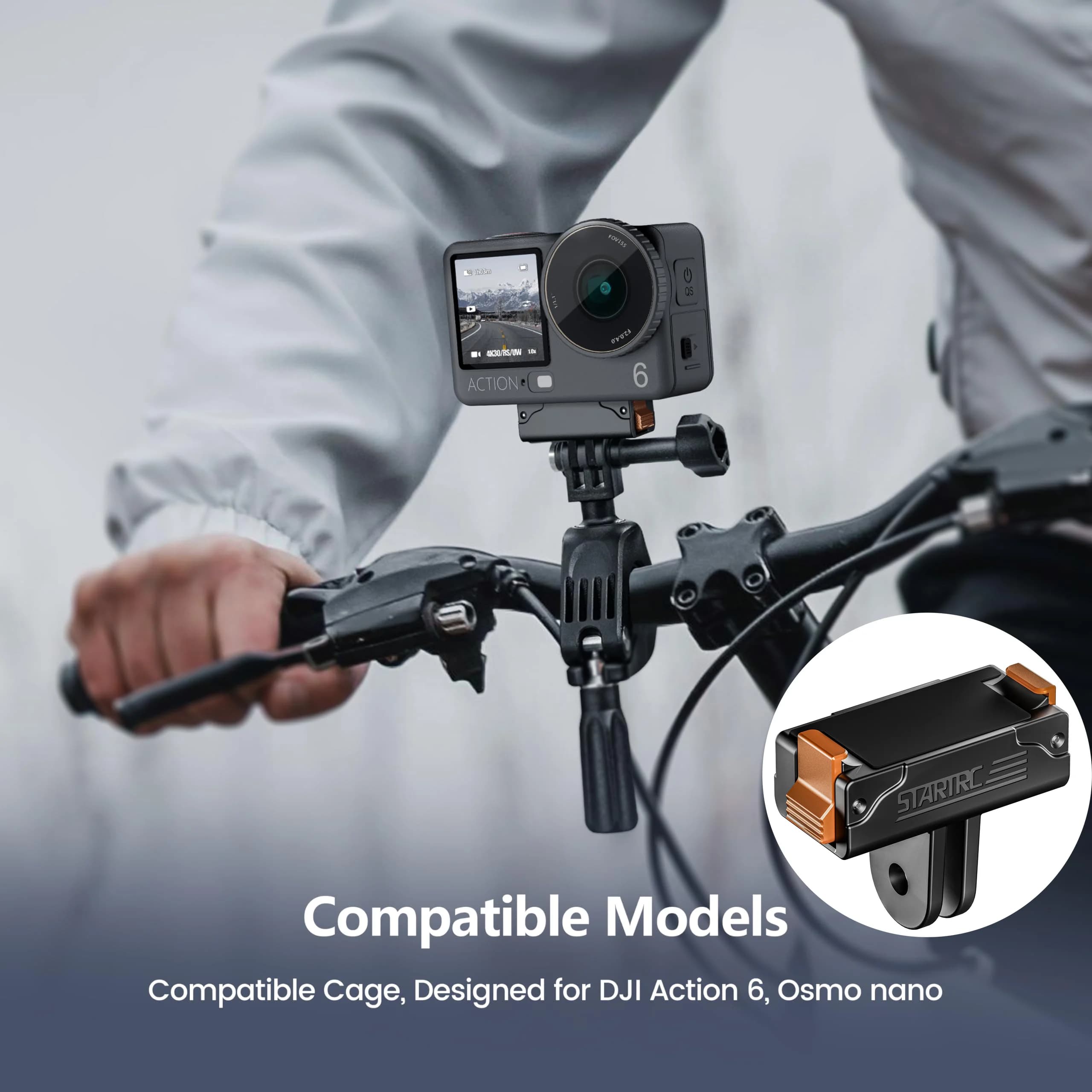 Magnetic Mount for Osmo Action 6/Nano Extension Adapter Base Support Tripods, Headbands, Chest Straps, Backpack Clips